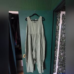 Lucy & Yak Bowie Green Jumpsuit